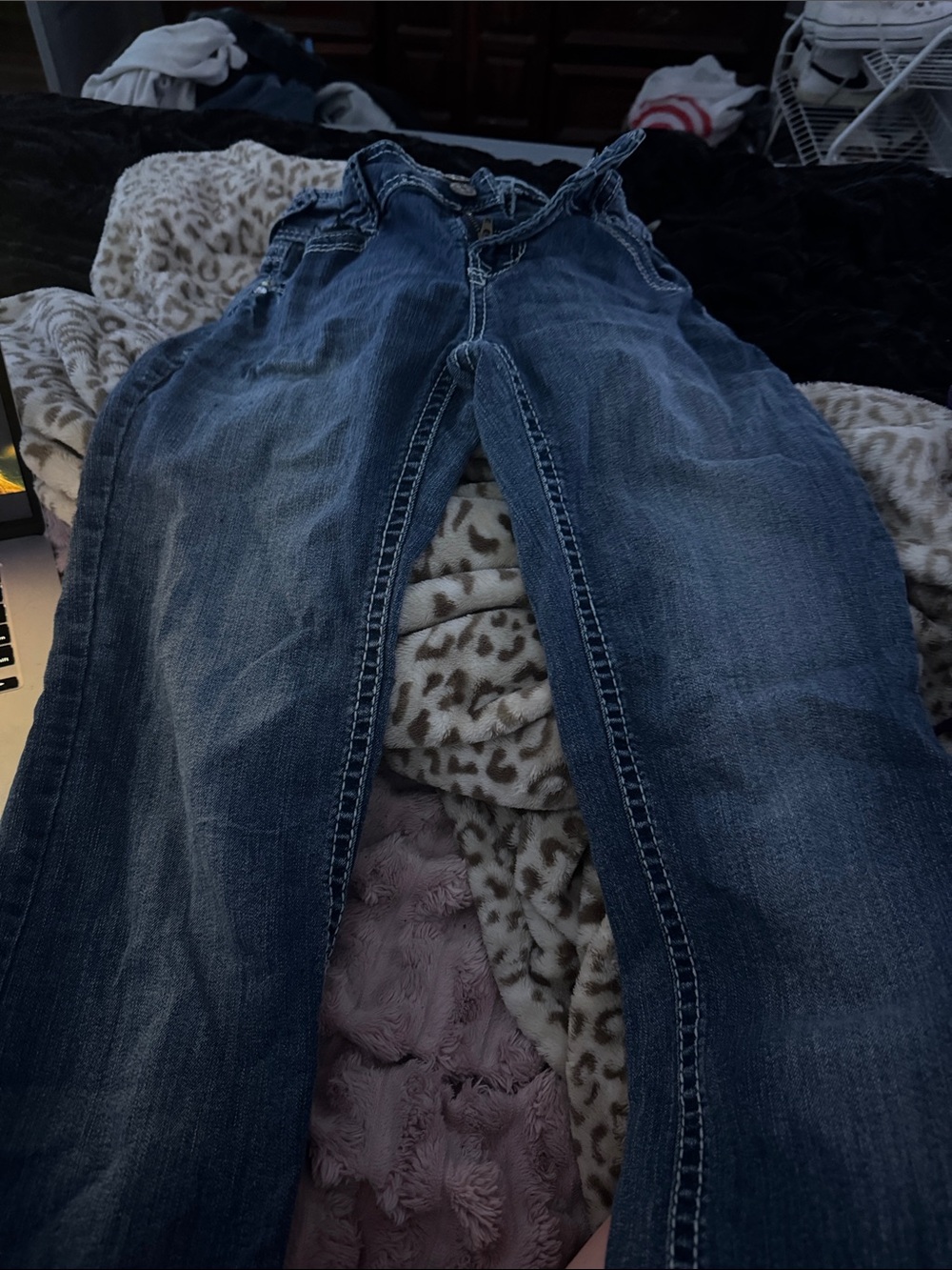 Wallflower Women's Dark Blue Straight Leg Jeans